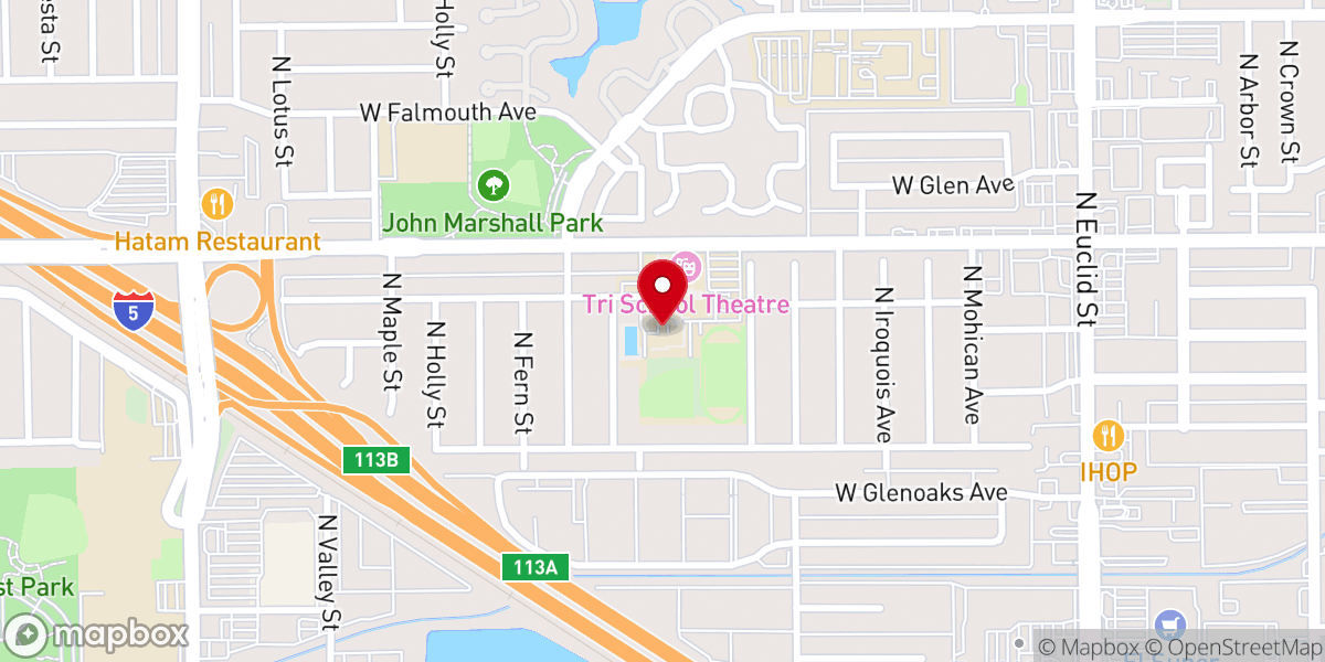 Map showing location of Seven Founders Chapel