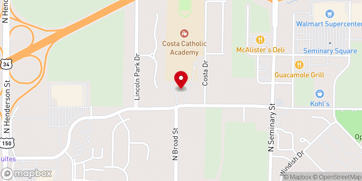 Map showing location of Immaculate Heart of Mary Roman Catholic Church