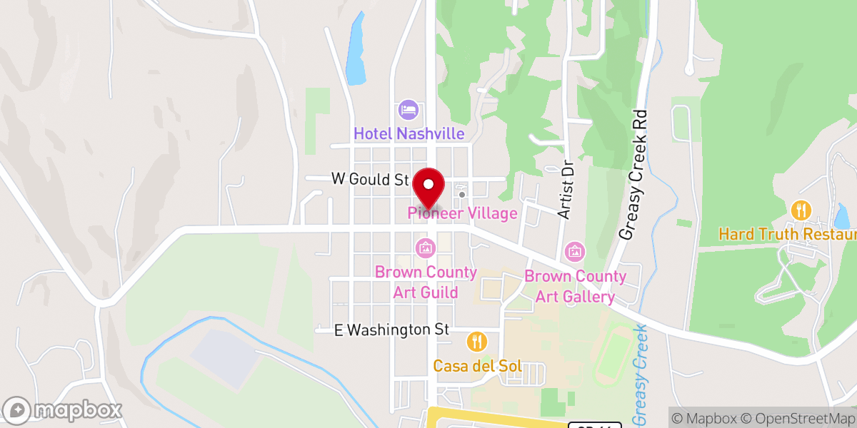 Map showing location of Little Nashville