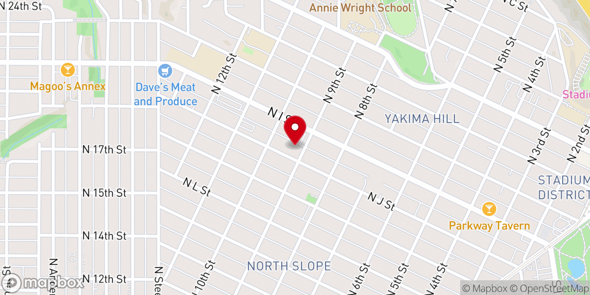 Map showing location of Immanuel Presbyterian Church