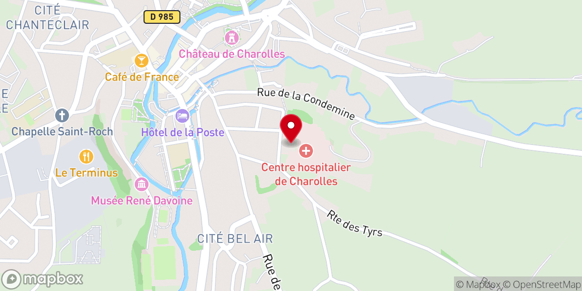 Map showing location of Musee Du Prieure - Jean Laronze