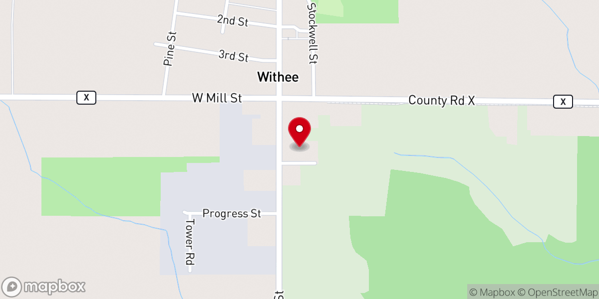 Map showing location of St Johns Lutheran Church