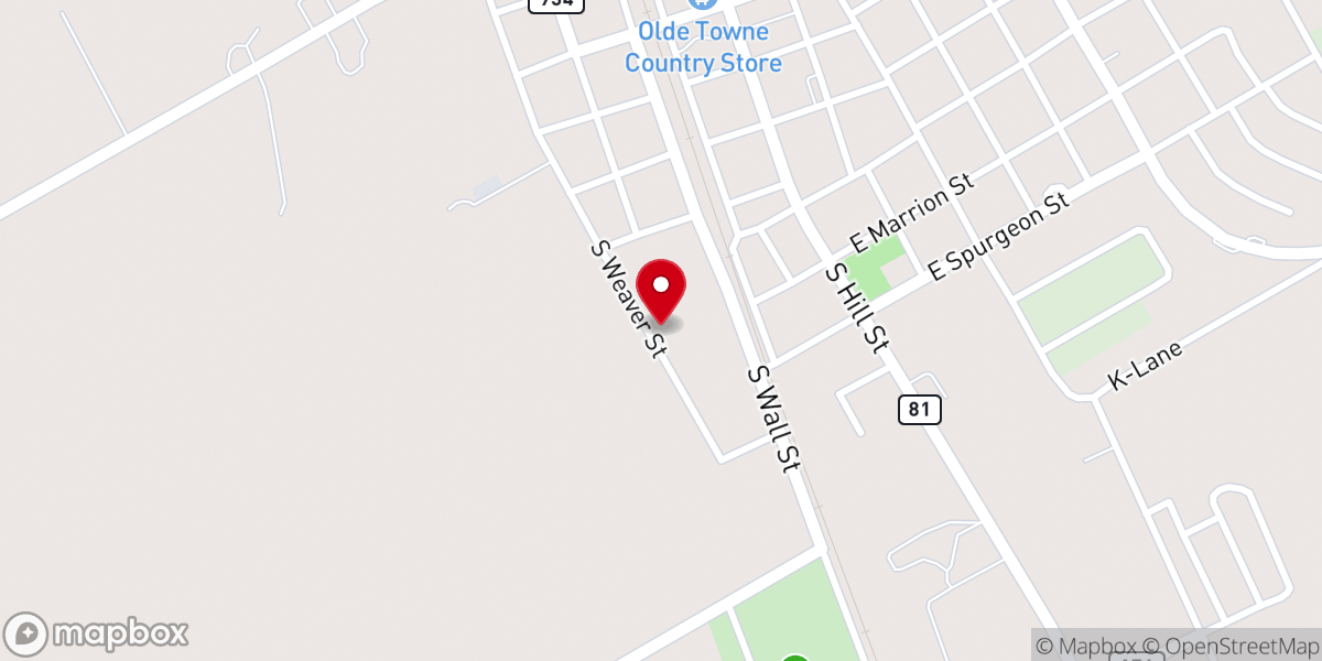 Map showing location of Saint John Missionary Baptist Church