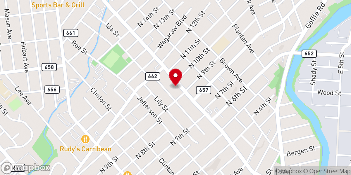 Map showing location of Bethel Christian Reformed Church