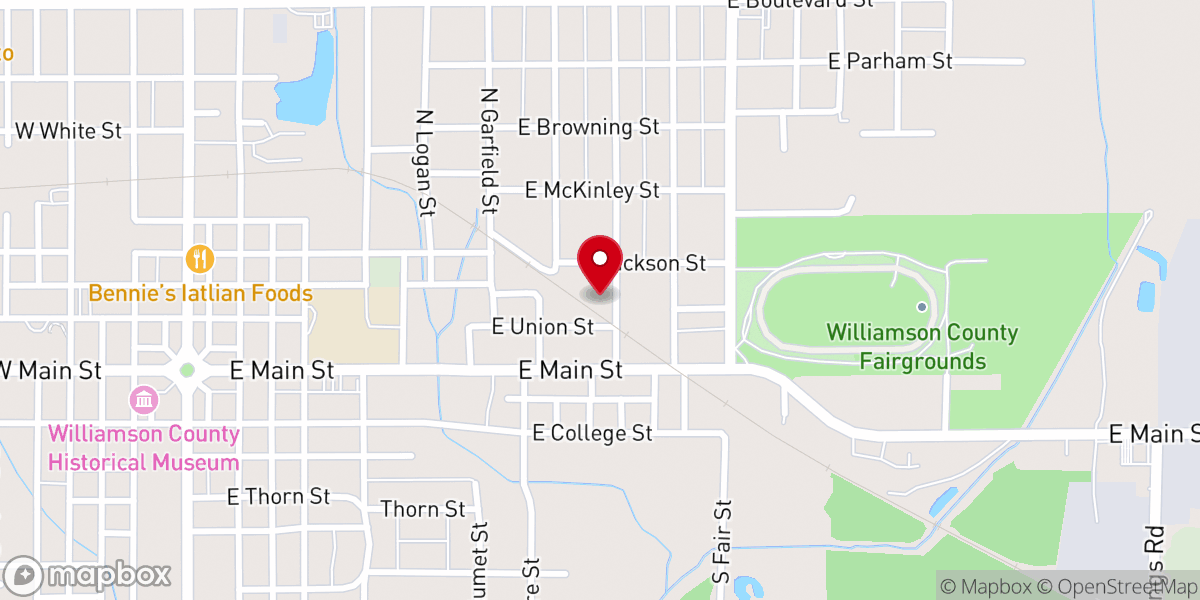 Map showing location of New Beginnings Pentecostal Church