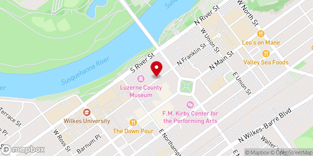 Map showing location of St. Stephen's Episcopal Church
