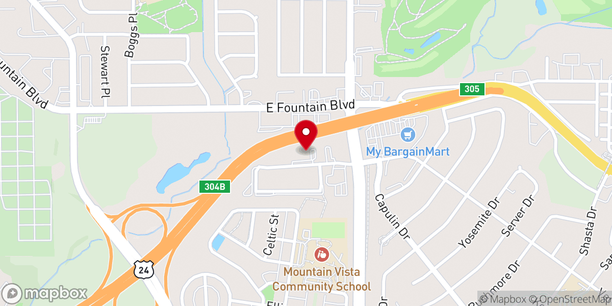 Map showing location of Divine Spirit Baptist Church