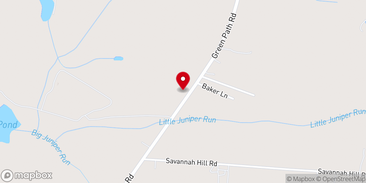 Map showing location of Sampson Chapel Free Will Baptist