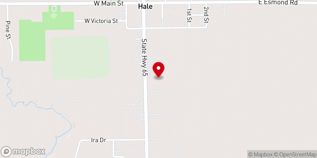 Map showing location of St Paul's Lutheran Church