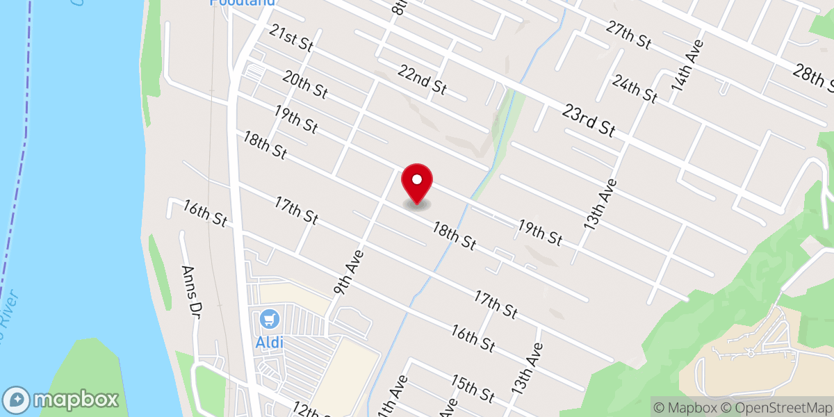 Map showing location of Pleasant Valley Brethren Church