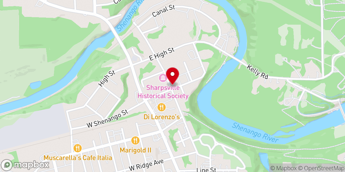 Map showing location of Pierce Opera House