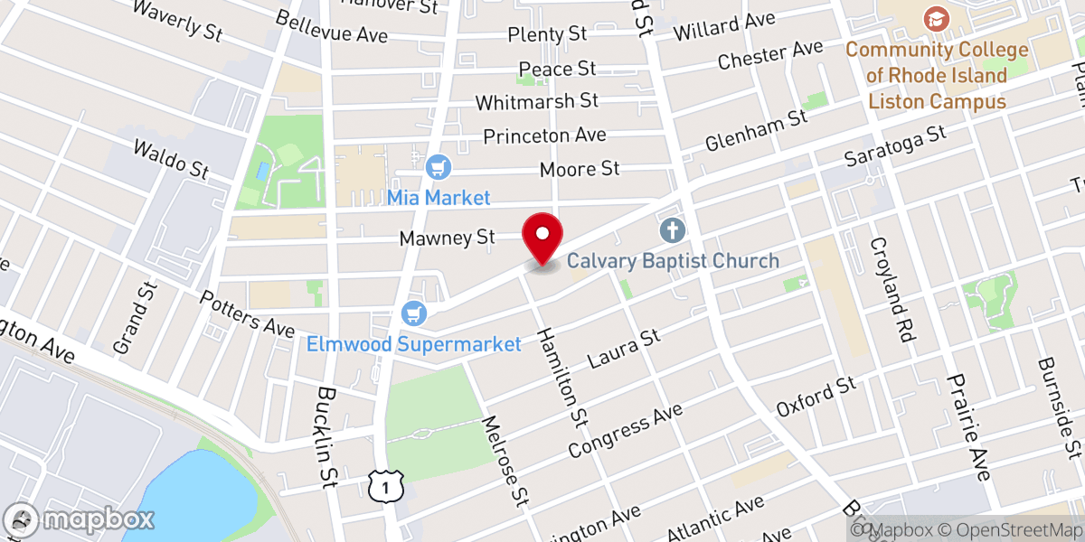 Map showing location of Aposento Pentecostal Church