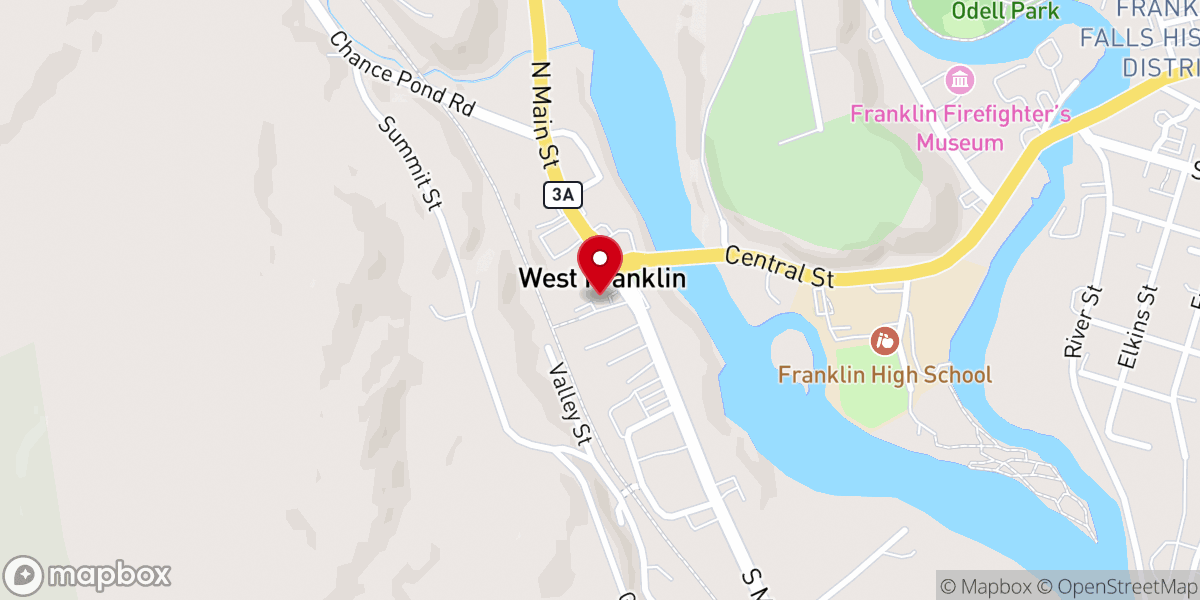 Map showing location of Congregational Christian Church