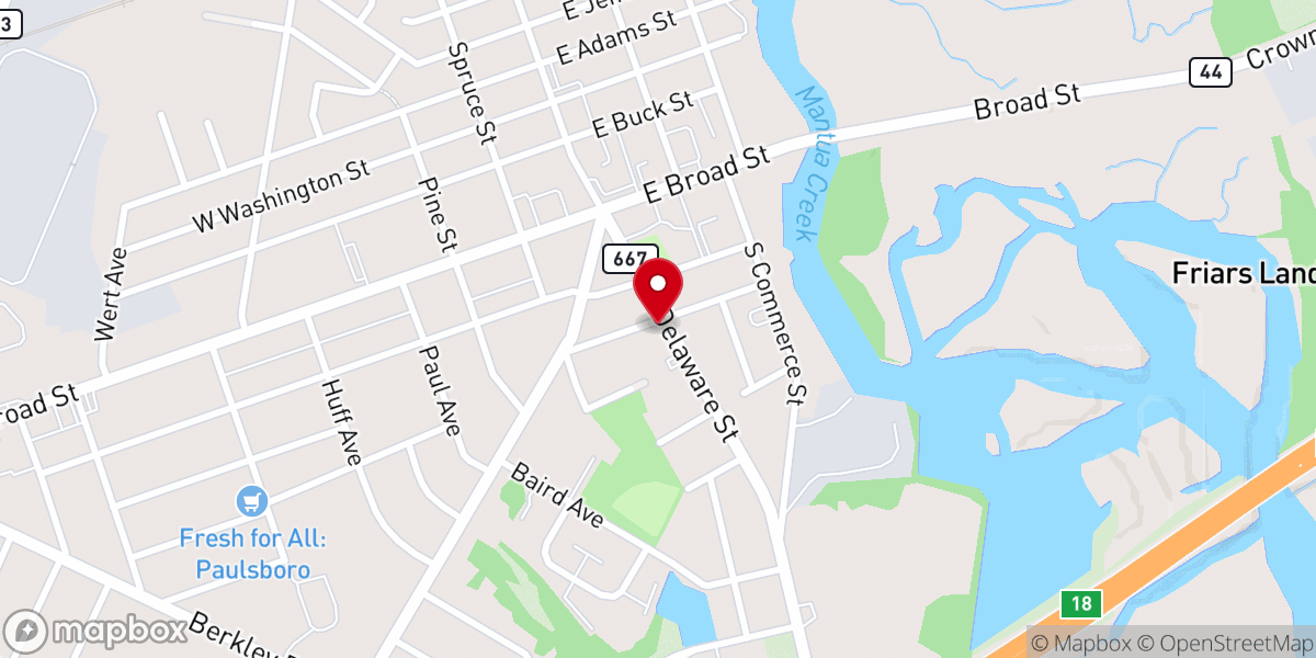 Map showing location of St Mary's Chapel
