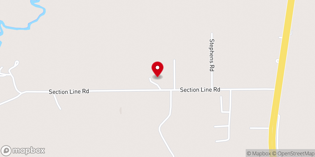 Map showing location of Korean Presbyterian Church of Leesville