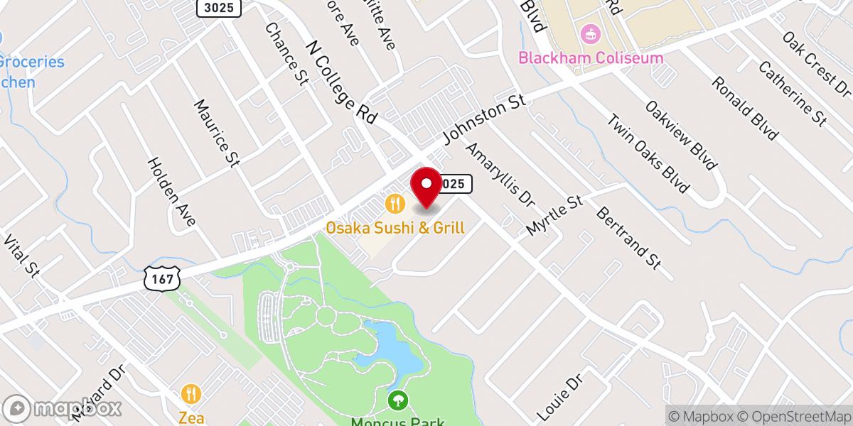 Map showing location of Faith Baptist Church
