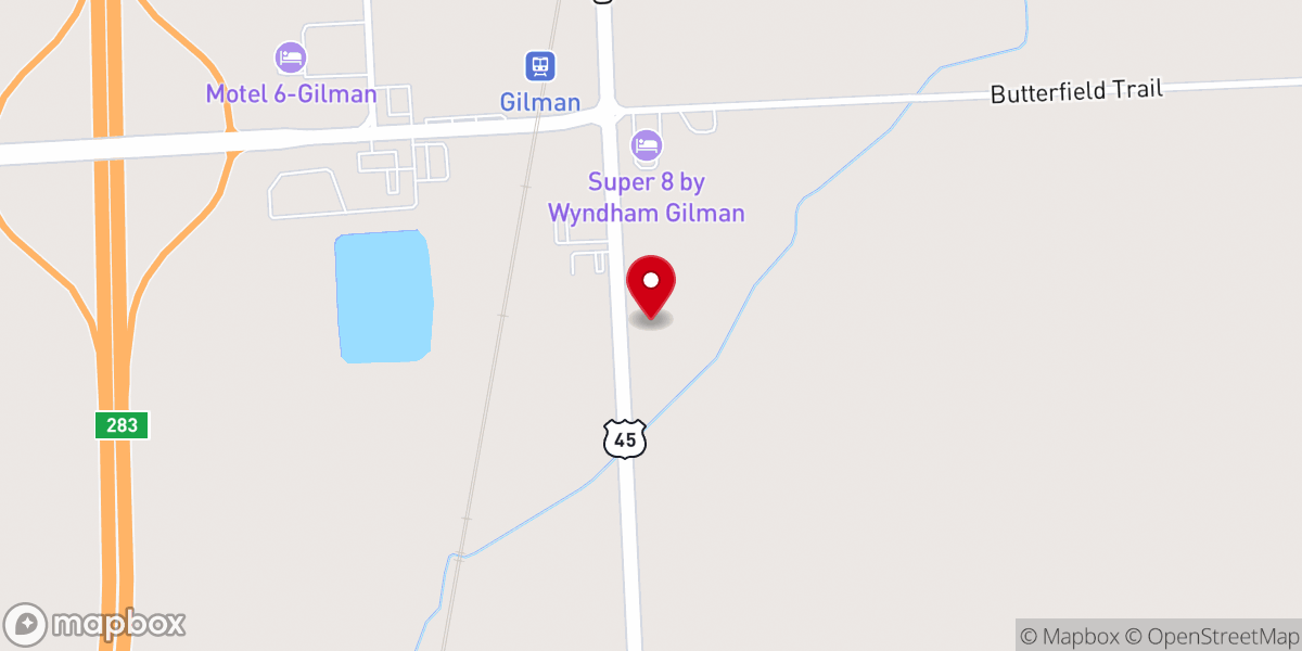 Map showing location of Life Church