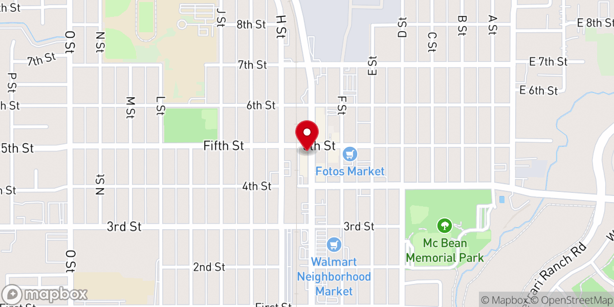 Map showing location of Solid Rock Tabernacle