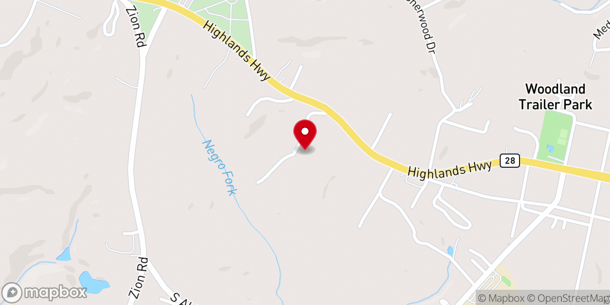 Map showing location of Faith Center Church