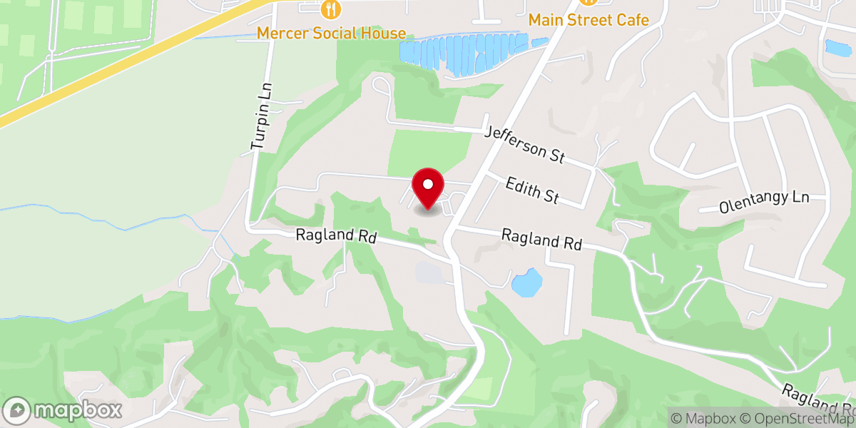 Map showing location of St. John Fisher Church