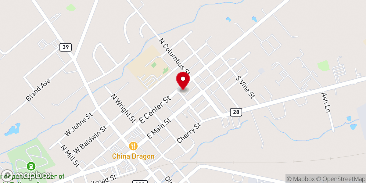 Map showing location of Daystar First Church of God