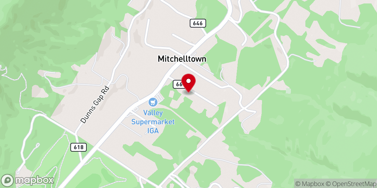 Map showing location of Mitchelltown Parsonage