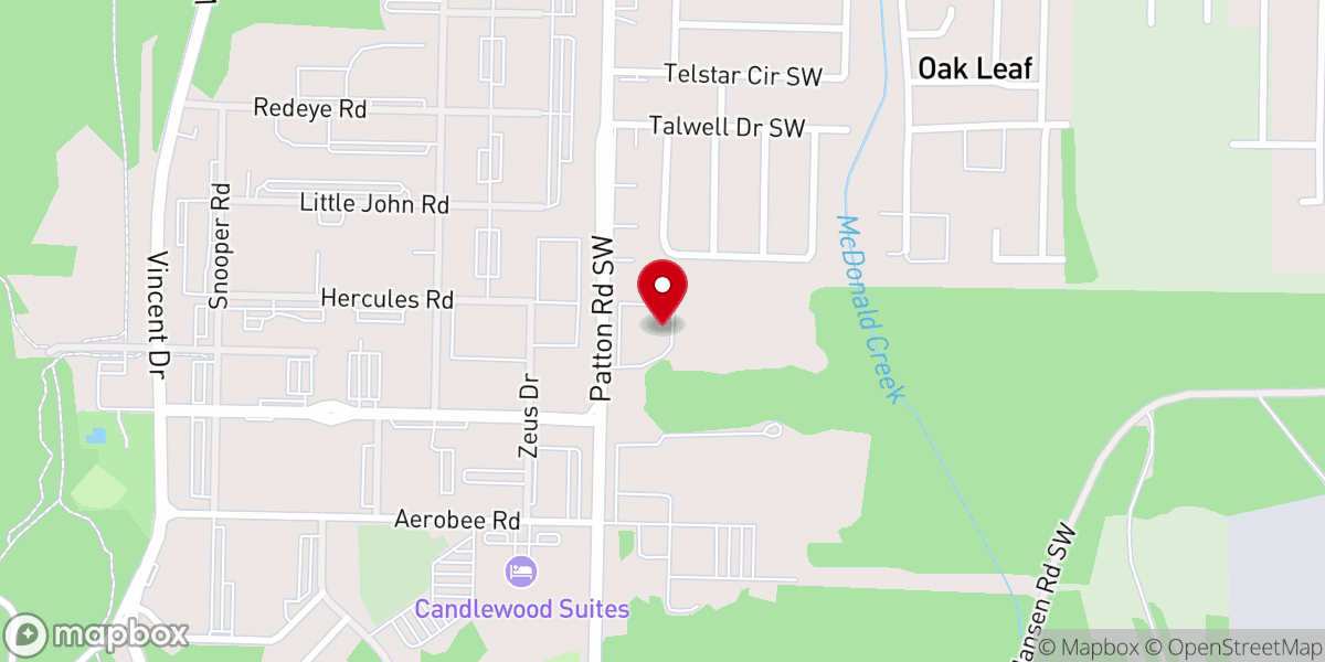Map showing location of Post Chapel