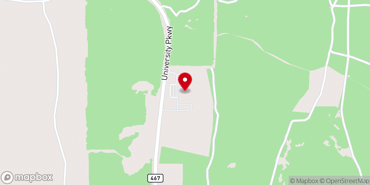 Map showing location of Parkway Elementary