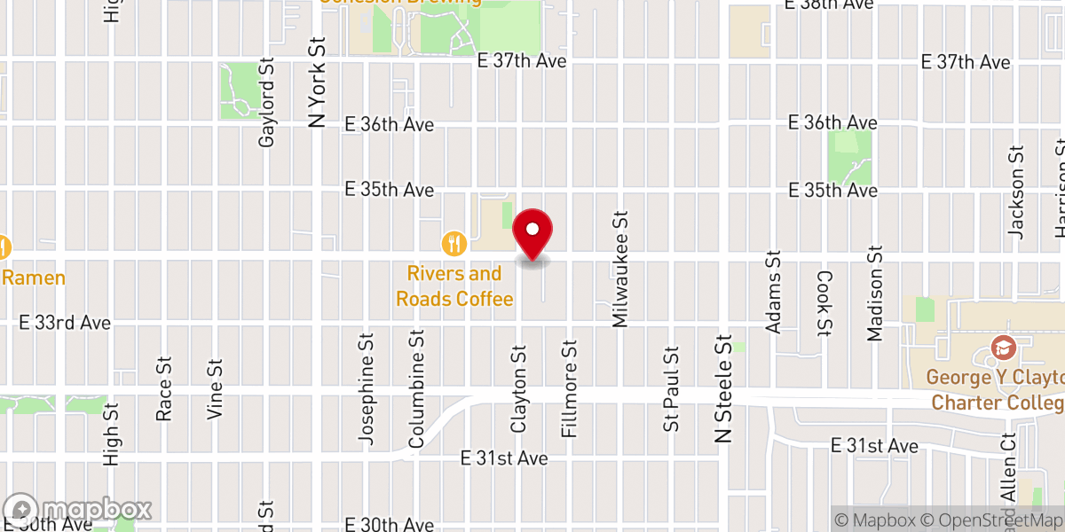 Map showing location of Mt Sinai Baptist Church