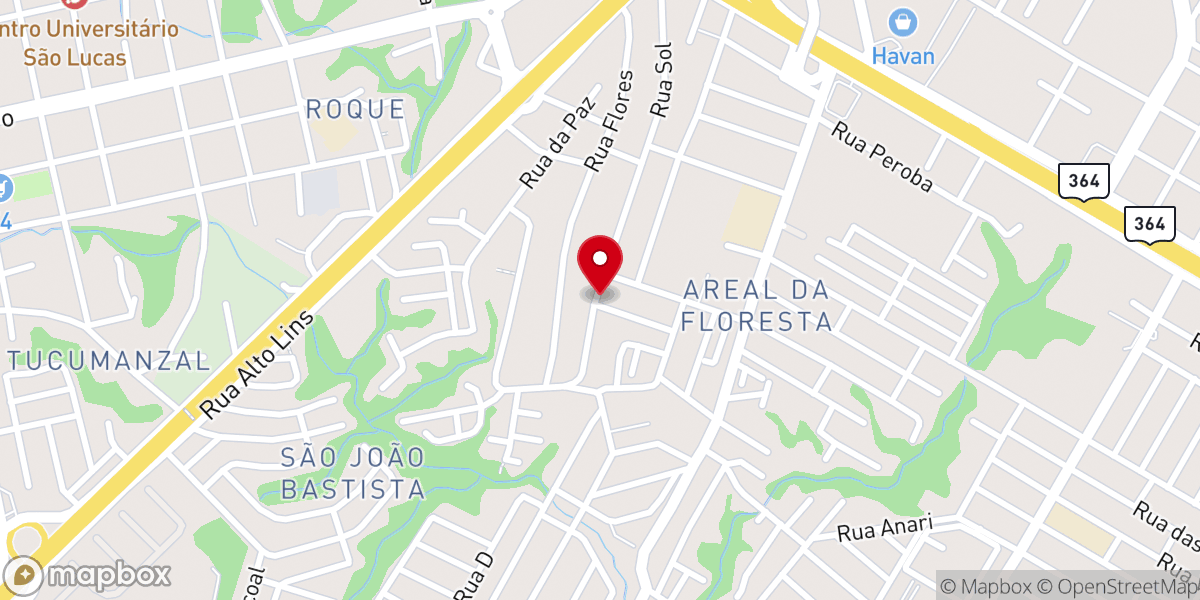 Map showing location of Comunidade Internacional da Paz - Base