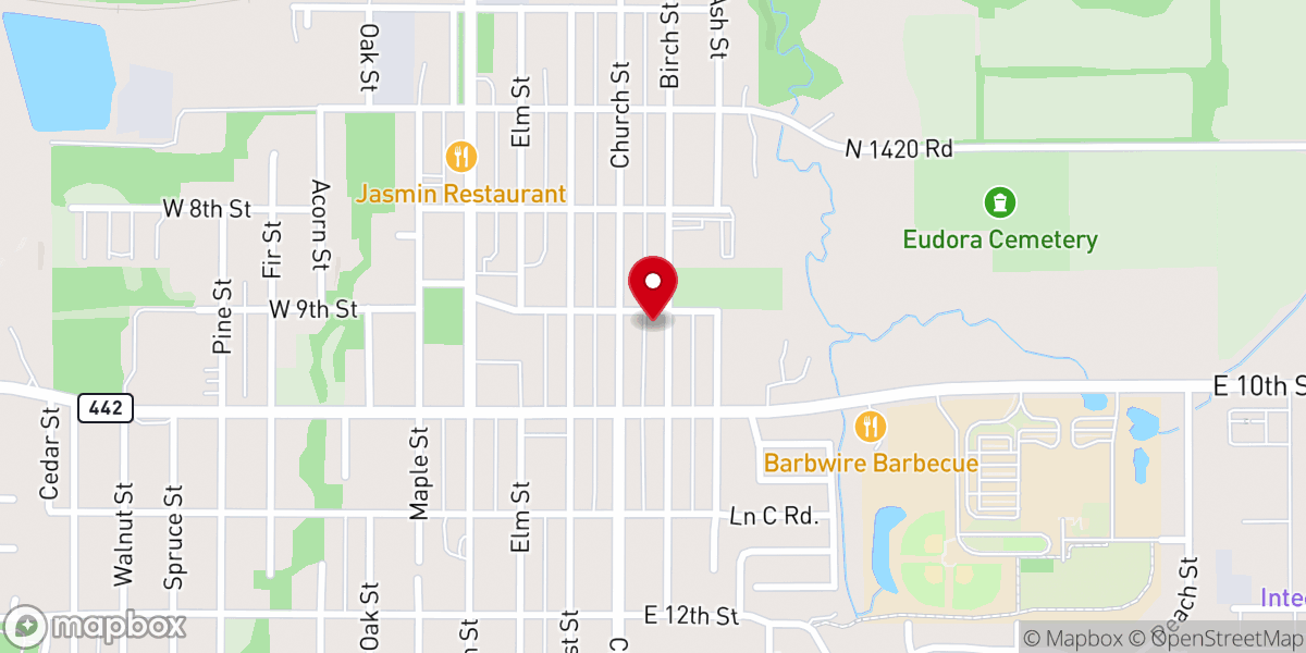 Map showing location of Holy Family Old Church Adoration Chapel