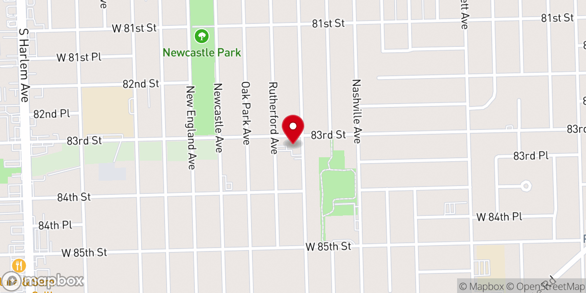 Map showing location of Immanuel Christian Reformed Church