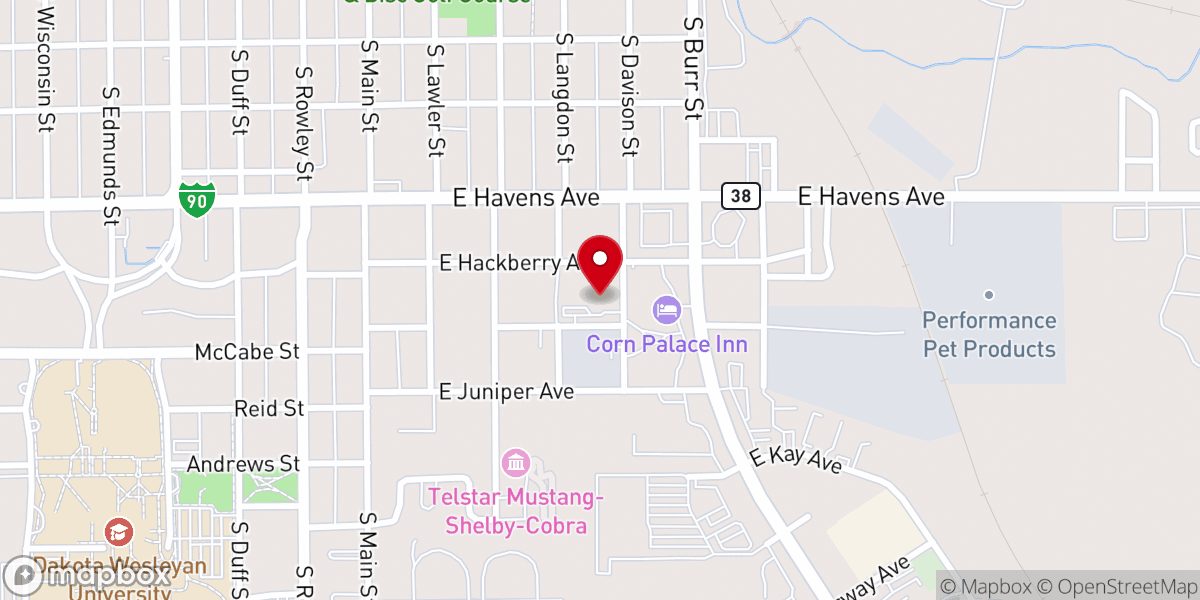Map showing location of Grace Reformed Church