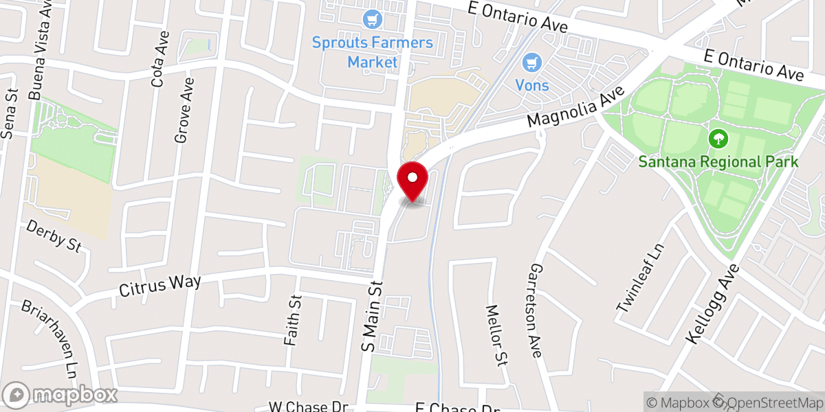 Map showing location of South Hills Community Church