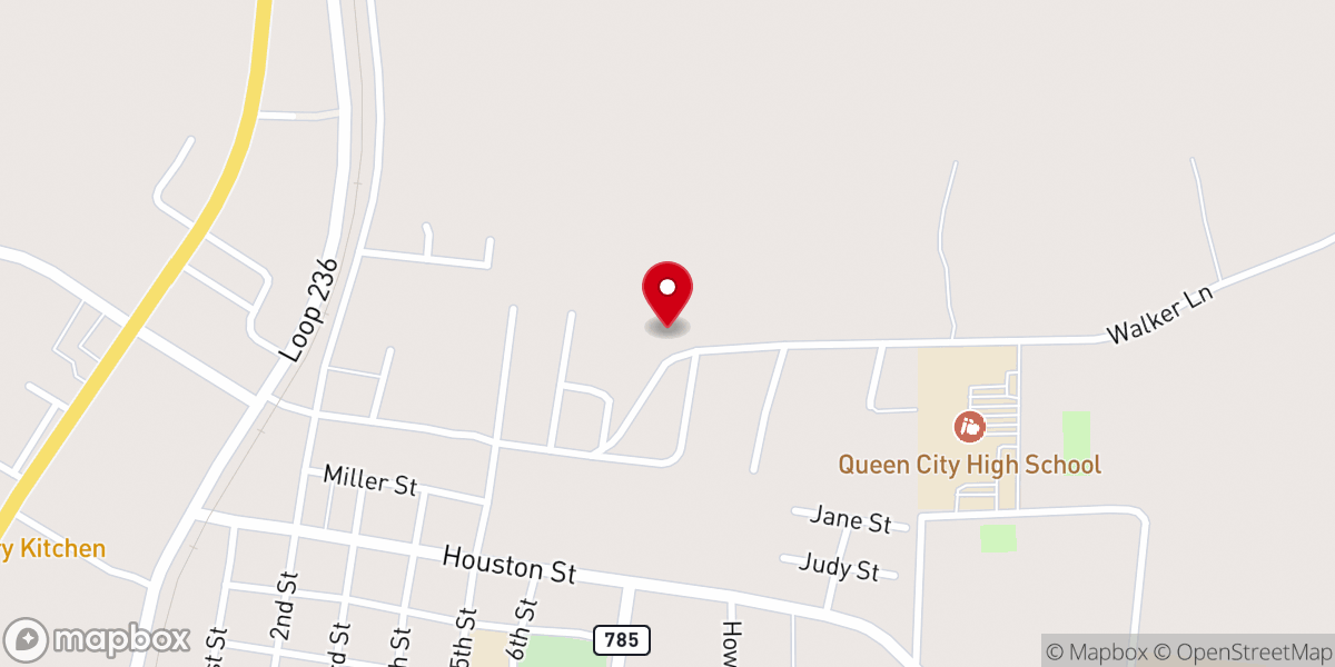 Map showing location of Bethel United Methodist Church