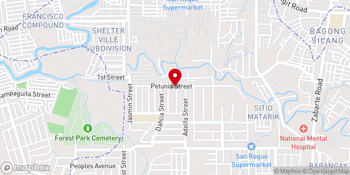 Map showing location of Graceway Bible Baptist Church of North Caloocan