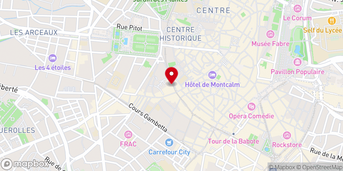 Map showing location of Association Culturelle Lectorium Rosicrucianum Montpellier