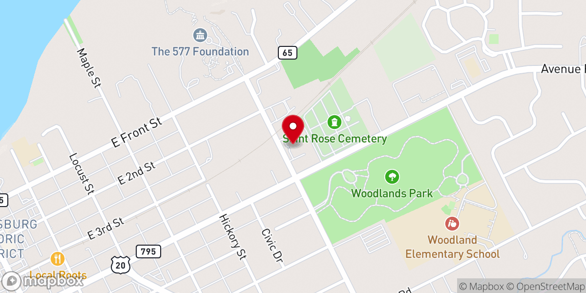 Map showing location of Kingston Residence of Perrysburg