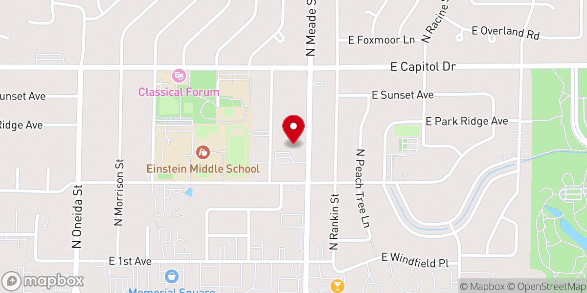 Map showing location of Living Stone Alliance Church