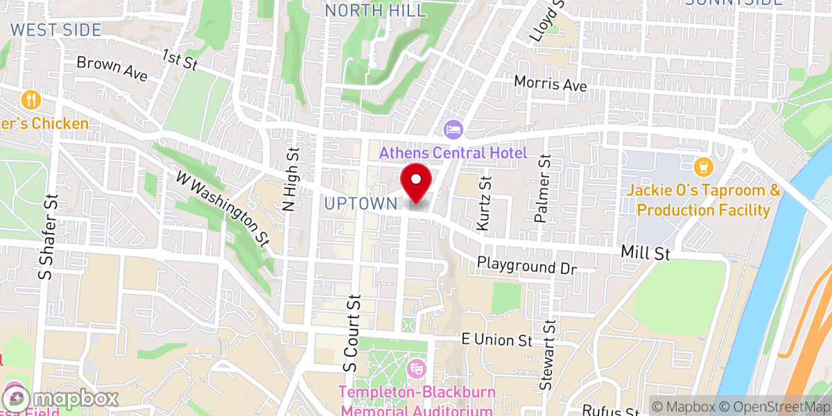 Map showing location of Saint Paul’s Catholic Church
