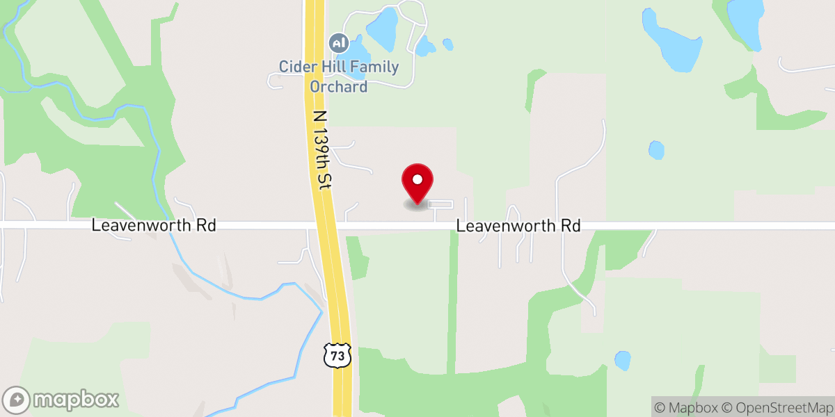 Map showing location of Wyandotte County Christian Church