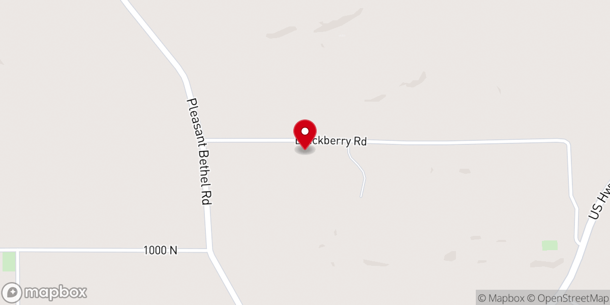 Map showing location of Lincoln Church