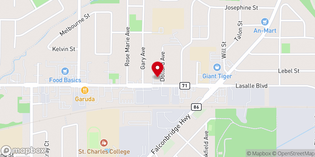 Map showing location of United Pentecostal Church