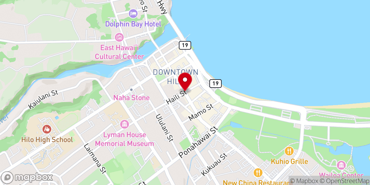 Map showing location of New Hope New Life Hawaii