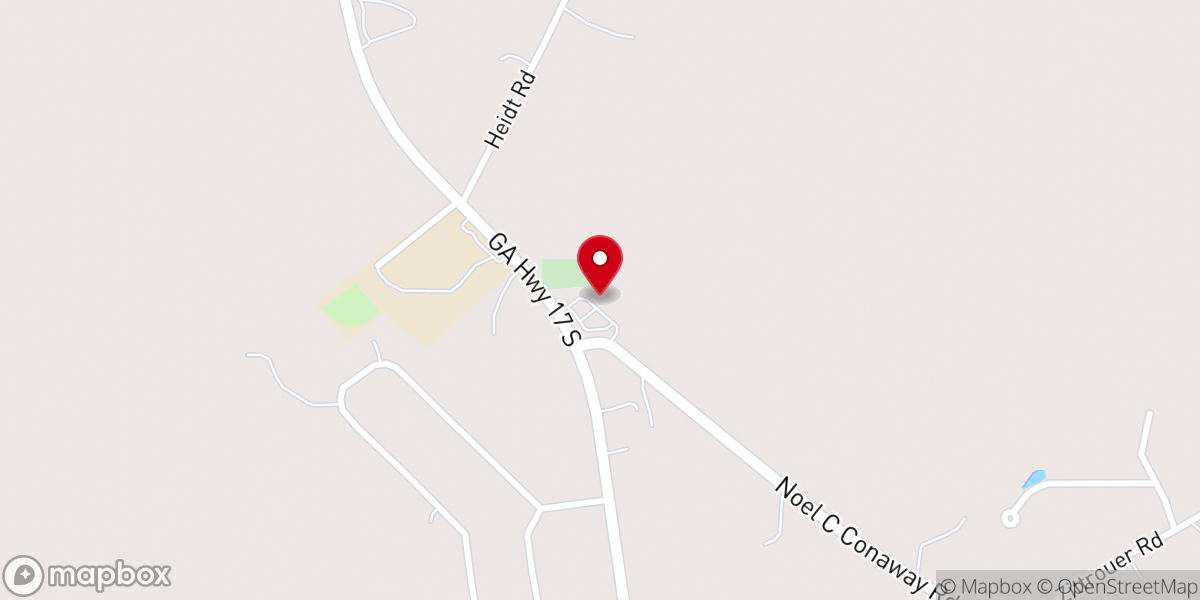 Map showing location of Zion Lutheran Church, ELCA