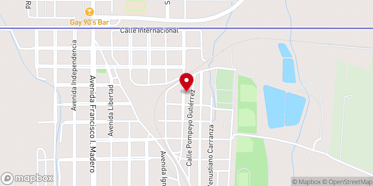 Map showing location of Iglesia Centro Evangelístico de Naco