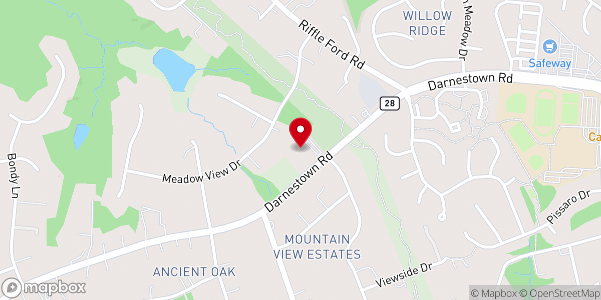 Map showing location of The Movement Germantown Seventh-day Adventist Church