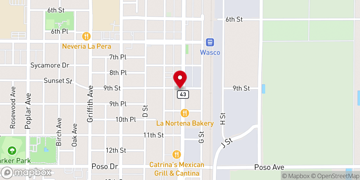 Map showing location of Primera Iglesia Bautista