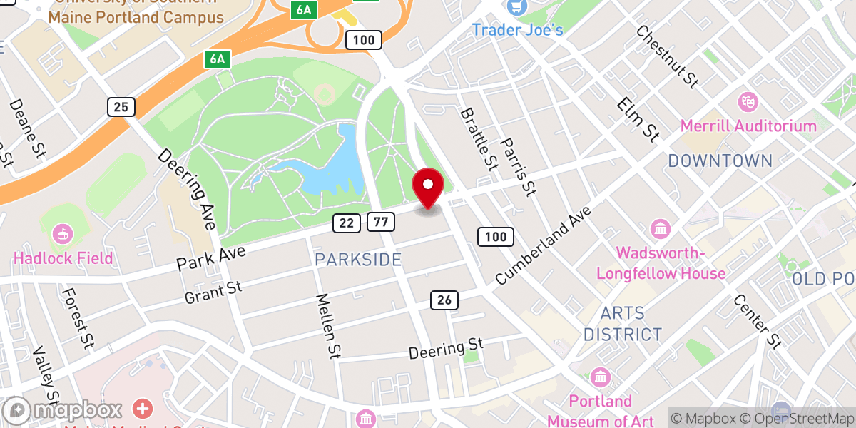 Map showing location of Portland House of Prayer