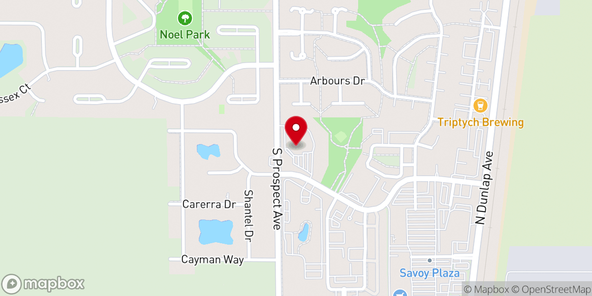 Map showing location of First Baptist Church at Savoy